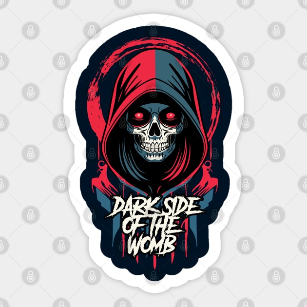 Dark Side of the Womb Sticker by artslaves